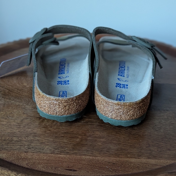NEW Birkenstock Arizona Soft Footbed Desert Soil Camo Green Size 38 L 7-7.5 M 5 - Picture 4 of 12